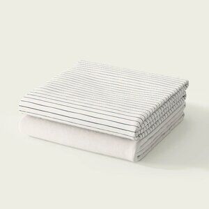 Nestig Blue and White Stripe Mini Crib Sheet